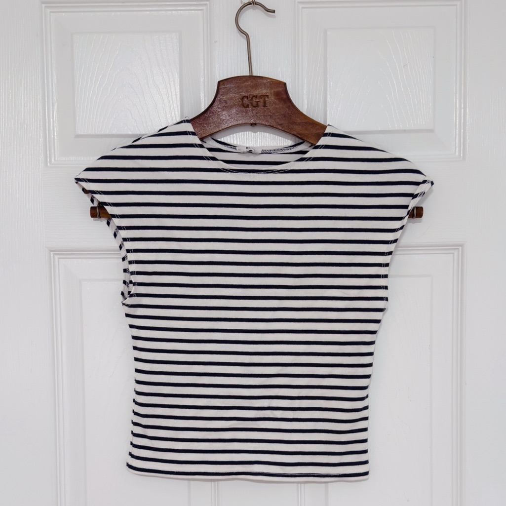 Cotton On Classic Black And White Striped Top